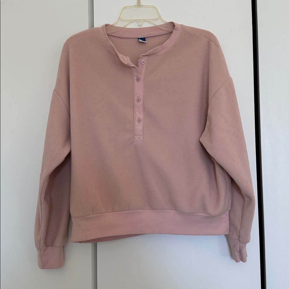 Old Navy Pink Fleece Sweatshirt